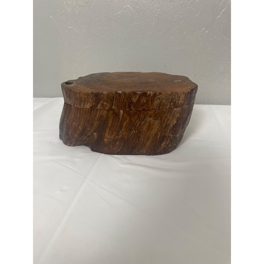 Vintage Driftwood Jewel Box Treasure Box Handmade Vanity Decor Unique Fast Ship - Picture 6 of 8